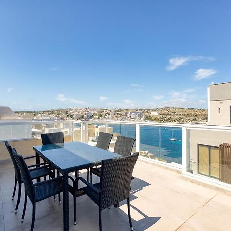 Lux Sea Front Penthouse With Breathtaking Views In St Pauls By 360 Estates Appartement St. Paul's Bay Buitenkant foto