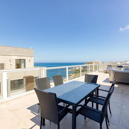 Lux Sea Front Penthouse With Breathtaking Views In St Pauls By 360 Estates Appartement St. Paul's Bay Buitenkant foto