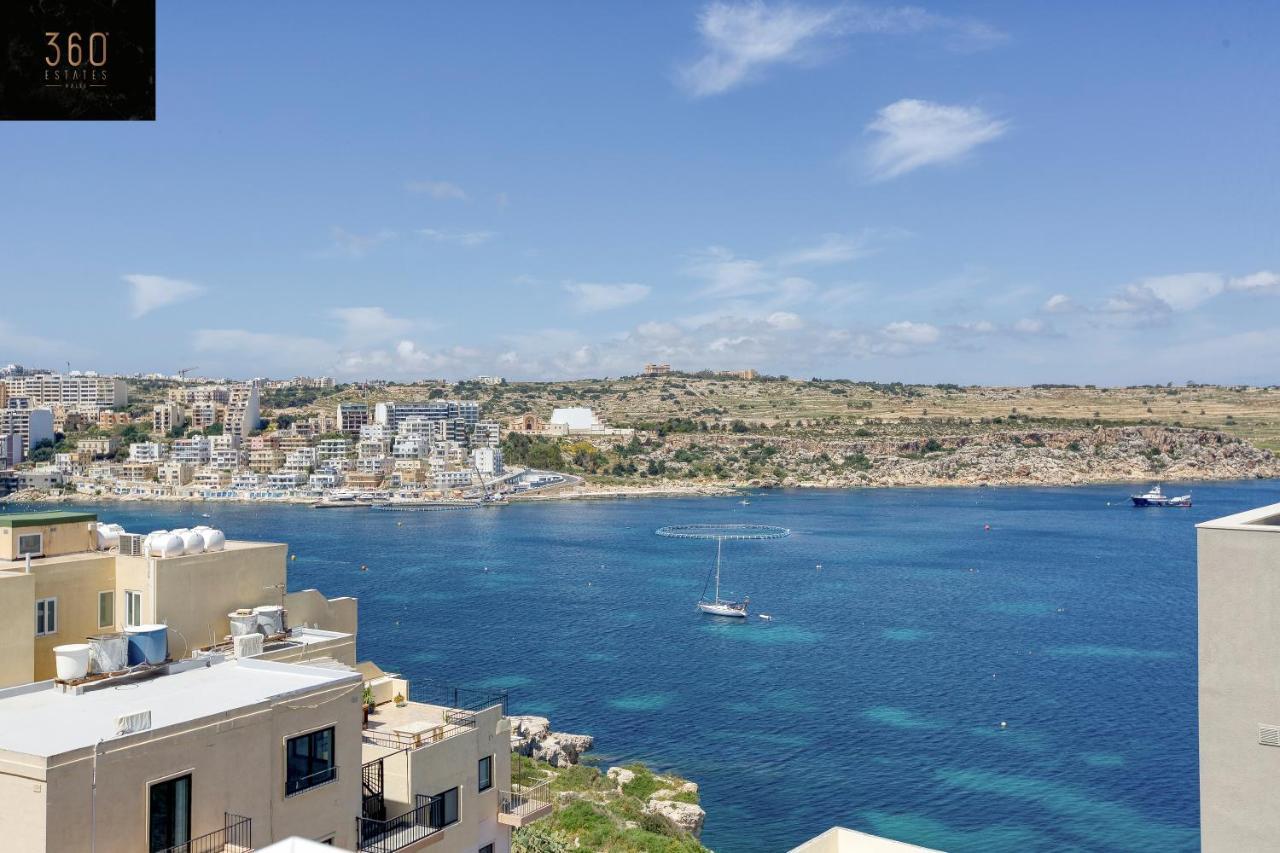 Lux Sea Front Penthouse With Breathtaking Views In St Pauls By 360 Estates Appartement St. Paul's Bay Buitenkant foto