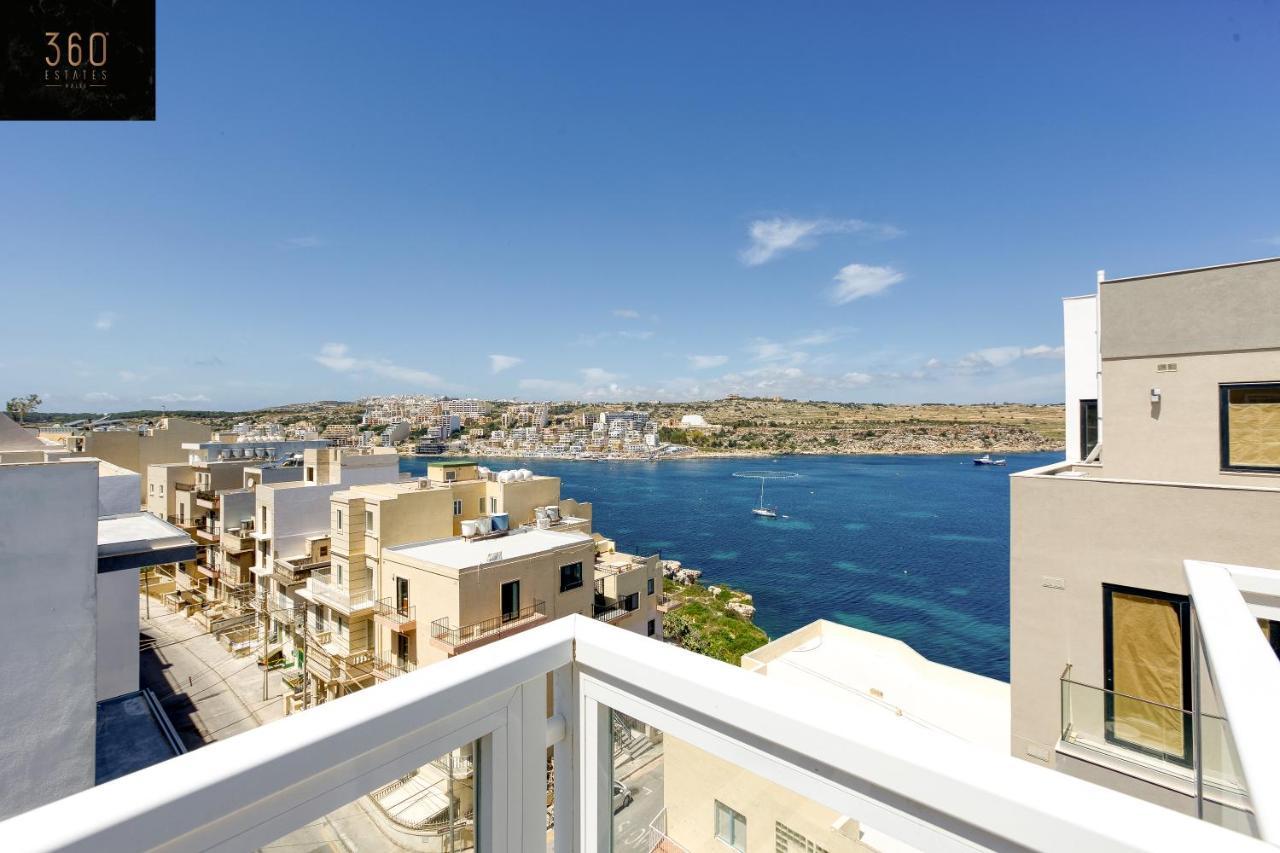 Lux Sea Front Penthouse With Breathtaking Views In St Pauls By 360 Estates Appartement St. Paul's Bay Buitenkant foto